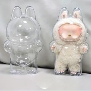 TEMU 1개 투명 아크릴 디스플레이 케이스 + 키체인 - 360° 방진 및 스크래치 방지, 안전 잠금 메커니즘, 밀착 보관 & 운반용 플라스틱 컬렉션 박스 (인형 미포함)