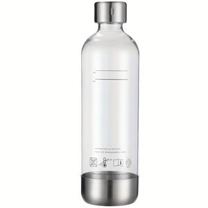 TEMU 1L 탄산수 용기 - 탄산화 시스템이 있는 강력한 PET 물병, KT 시리즈 KT-150, KT-151, KT-168, KT-160, KT-192, KT-201 호환, 누수 방지 및 내구성
