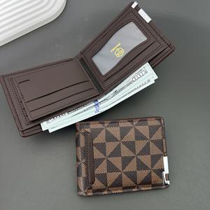 TEMU 남성용 고급스러운 스냅 버튼 지갑과 카드 홀더가 있는 가죽 월렛, 일상 출퇴근에 완벽한 선택