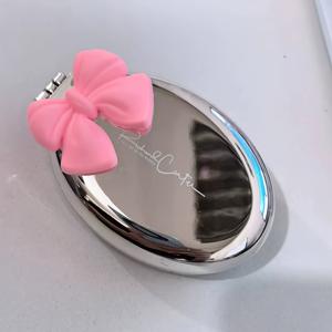 TEMU 2가지 색상 - 미러가 있는 리본형 미니헤어빗, 휴대용 접이식 에어쿠션빗 (여성용), 일반모발에 적합한 그루밍스타일, 여행하기 좋은 헤어스타일링 도구, 통합된 거울로 언제든지 메이크업 수정