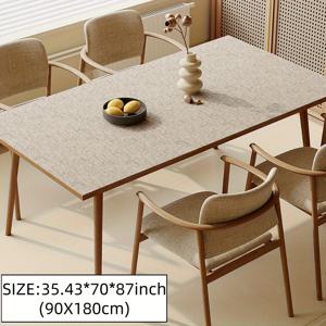 TEMU 1개 ZICHENHOME 고품질 테이블보 - 내열성, 간편한 청소 표면, 스크래치 및 넘치기 방지 테이블 보호대 (식당, 주방, 거실용) - 모던 데코 (중성 색상) - 이상적인 집들이, 크리스마스, 할로윈 선물 - 내구성