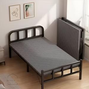 TEMU 접이식 철제 침대 휴대용 캠핑 사무실 무설치