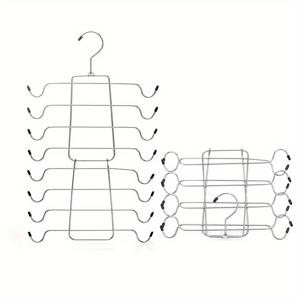 TEMU 360° 회전 스테인리스 스틸 행거, 다층 후크 - 코트, , 속옷 등 대용량 - 집이나 옷장용 공간 절약형 옷장 정리대, 액세서리 행거 | 회전 기능 | 내구성 있는 구조, 옷걸이