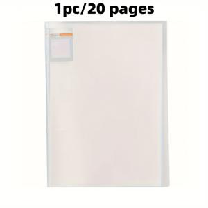 TEMU 1개 튼튼한 ABS 플라스틱 A3 투명 파일 폴더 - 20페이지 용량, 사무실, 교실 및 회의실 문서, 그림 및 포스터 보관, 회의실 액세서리|투명한 보관|튼튼한 보관 가방