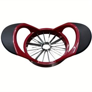 TEMU 애플 슬라이서 및 씨 제거기, 업그레이드된 스테인리스 스틸, 사과 슬라이싱을 위한 16개 조각의 대형 사이즈, 편안한 플라스틱 손잡이, 미끄럼 방지, 잡기 쉬움