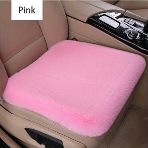 TEMU 1개 핑크 플러시 자동차 시트 쿠션 난방 패드 포함 - 사계절용 뒷좌석 짧은/등받이 소파 같은 부드러운 폼 패딩, 겨울용 따뜻함, SUV, 트럭 호환 (세탁 불가, 부분 세척 가능)|소파패드
