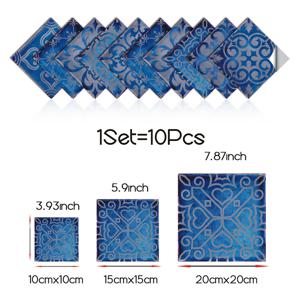 TEMU 10개 모나코 타일 스티커, 장식용 스티커