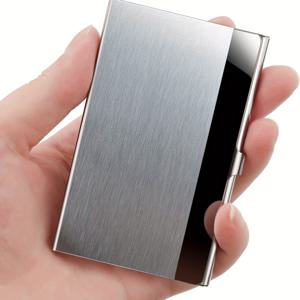 TEMU 남성과 여성용 슬림 비즈니스 카드 홀더|명함지갑