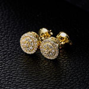 TEMU 힙합 라운드 귀걸이 1쌍 남녀공용 카니발 라마단 어머니날 아버지날 휴일 선물 생일 기념일 일상 깜짝 선물