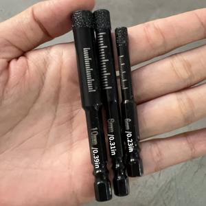 TEMU 3개 드릴 비트 세트 - 건식 드릴링, 육각 샹크, 6-16mm, 금속용, 유리, 화강암, 타일에 이상적, 절단 도구, DIY 및 전문가용으로 완벽