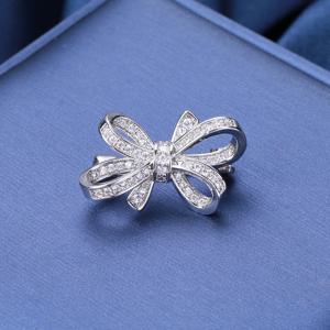 TEMU 패셔너블하고 섬세한 미니 리본 브로치 여성용 V넥 셔츠 네크라인 소형 핀 패스팅 옷 버클핀