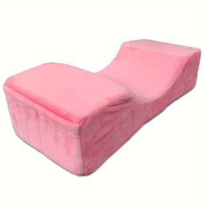 TEMU 몰리 립퍼 U자형 속눈썹 연장 베개 - 저자극성, 고탄력 컴포트 쿠션, 린스 기술자 및 메이크업 아티스트를 위한 핑크, 그레이, & 블랙