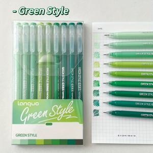 TEMU 모란디 레트로 컬러 팔레트 핸드라이팅 펜 9종 세트, 멀티컬러 및 낙서 펜, 쌓을 수 있는 컬러 잉크 리필, 중성 펜, 필기 도구,저널링 펜, 디자인,스타일리시 스테이셔너리,리필 가능한 펜,가시적 잉크 레벨,잉크 리필 펜,다색 펜,학생들,작가들