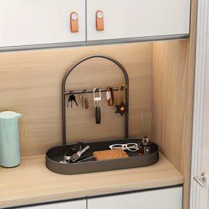 TEMU 다용도 현관 정리함 - 방수 금속 열쇠 거치대, 신발장 & 액세서리 보관 솔루션, 박스, 캐비닛, 야외 보관용 랙