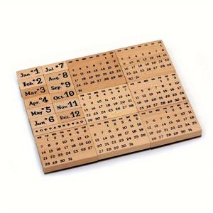 TEMU 한 세트/영구 달력 스탬프 월 날짜 스탬프|달력|달력|캘린더