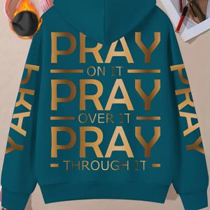 TEMU 여성용 후드 스웨트셔츠 - 기도 기반 의류, 뒷면 프린트 - 레드 후디, 체육관, 교회, 일상 겨울복 - 끈 조절 가능한 후드가 있는 편안한 풀오버 - 캐주얼 크리스천 의류, 체육관 후디, 편안한 핏, 내구성 있는 원단, 신앙 영감 디자인, 고품질 스티칭, 신앙 커뮤니티, 벨리버스 패션, 신뢰 영감 패션, 벨리버스 패션