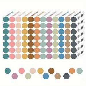 TEMU 840개 0.75인치 라운드 컬러 도트 스티커 - 12가지 생생한 색상, 10장 세트, 교육용, 컬러 코딩 라벨, 사무실 및 교실 정리용 (내구성 강한 접착제, 높은 가시성 디자인) | 그리드 패턴 스티커 | 고가시성 데칼 스티커