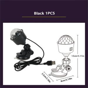 TEMU 【USB 편의성】 USB 전원 LED 매직 볼 라이트 - 7가지 컬러 모드, 음성 제어 멜로디, 분리 가능, 360° 회전, 파티, 결혼식, KTV 및 홈 데코에 이상적인 RGB DJ , 웨딩 장식|앰비언트 룸 라이트|다용도 전구, 디스코 볼 장식
