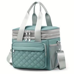 TEMU Eonothem 대용량 도시락 가방, 보온 알루미늄 포일, 다층 디자인, 휴대용 저장, 어깨 & 토트 백, 손 세척 작동 지침 포함, 통근, 피크닉, 작업, 야외, 비식품 접촉, 학교로 돌아가기