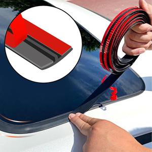 TEMU 자동차 날씨 방지 스트립, 커터블 T자형 선루프 커버 씰 고무 트림, 자동차 앞뒤 윈드실드 먼지 커울 몰딩 도어 씰 (19mm×4m) - 대부분의 자동차, 트럭, SUV용, 차량 웨더스트립,정밀 절단 씰,Tshape Trim,유연한 자동차 트림,자동차 트림 몰딩,차량 복원사,자동차 디테일러