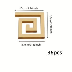 TEMU 현대 스타일 아크릴 자체 접착 거울 스티커 36개 세트, 5cm/10cm - 거실, 침실, 홈 가구 벽 및 창문 장식용