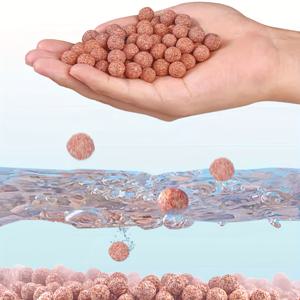 TEMU 물고기 탱크용 천연 수족관 필터 미디어 2000g/1000g - 스쿠프당 400g/800g, 유익한 박테리아로 물질질 향상, 모든 어종에 적합, 수족관 필터