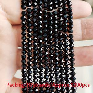 TEMU 10줄(1200개 이상) 반짝이는 4mm 오스트리아 유리 론델 비즈 - 광택 스페이서 비즈, 주얼리 만들기, DIY 공예, 결혼식 장식, 팔찌, 목걸이, 발찌 및 귀걸이용, 공예 비즈 재료 | 반사 비즈 품질 | 반짝임 마감