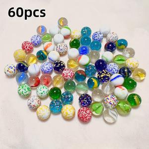 TEMU 60/120 가지 다양한 색상의 유리 구슬 - 아쿠아리움 장식, 공예, DIY 프로젝트용으로 사용되는 밝은 다색의 비즈, DIY 공예 용품 | 밝은 비즈 디자인 | 부드러운 텍스처, DIY 수제 재료