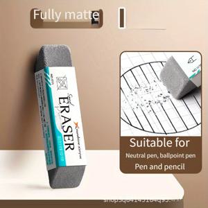 TEMU 고급 TPR 지우개 - 학교, 사무실, 미술 용품용 직사각형 회색 고무 연필 & 마커 지우개 - #2 연필, 볼펜, 기계식 연필 호환 가능 - 내구성 있고 긁힘 방지, 인체공학적 디자인