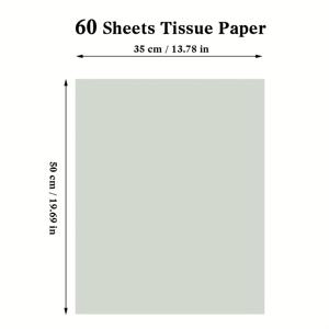 TEMU 50cm x 35cm 금속 그린 티슈 페이퍼 60장, 선물 가방 및 핸드크래프트 포장용 민트 그린 루즈 티슈 페이퍼, 생일/베이비 샤워/결혼식용 진주 반짝이 종이