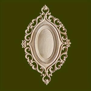 TEMU 1pc 단단한 나무 조각 인레이드 홀우드 벤이어 홈 데코, 무색 - 9.84인치/5.9인치 벽 스티커, 장식용 몰딩 및 캐비닛용 - 문과 창 - 벽난로 - 가구 - 배경 벽 등 벤이어 장식, DIY 장식, 휴일 장식