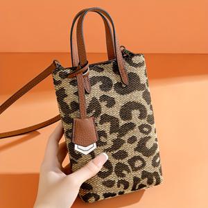 TEMU 온디 여성용 빈티지 미니 크로스백 동물 프린트 (캔디 컬러) - 탈착식 스트랩 & IC 잠금장치, 휴대폰용 가벼운 핸드백, 데일리 & 캐주얼 & 프로페셔널 - 레트로 미니어처 숄더백