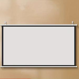 TEMU 1pc 16:9 드릴 없음 하이킹 프로젝터 스크린, 4K 시네마 벽걸이 롤업 디자인, 휴대용 PVC 소재 모든 프로젝터, 가정용 극장, 거실 및 야외 사용에 이상적, 극장 룸 액세서리 | 평온한 풍경 디자인 | 쉬운 설정 스크린, 가정용 극장용 프로젝터 스크린