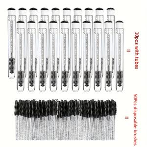 TEMU 60개 메이크업 도구 눈썹 커슬러 lash combination 및 extension에 적합 여행, 일, 다양한 상황 휴대용 화장품 도구, 완벽한 선물 또는 자체 사용