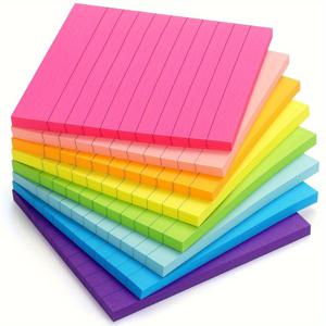 TEMU 8개의 밝은 색상으로 된 스티커 노트 세트, 각기 45장의 종이와 강한 접착제를 특징으로 합니다. 학교 용품에 필수적이며, 공부, 사무실, 가정용 리마인더에 완벽합니다. 다양한 색상으로 제공됩니다.