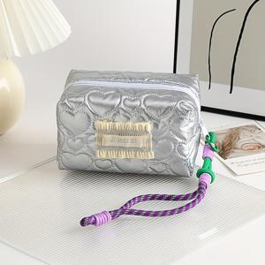 TEMU 1개 신상 대용량 뷰티 제품 메이크업 파우치, 고급 화장품 & 세면도구 정리함, 립스틱 보관 파우치, 학생 필기구 케이스 - 심플하고 세련된 디자인의 여행 필수 아이템|필통|립스틱