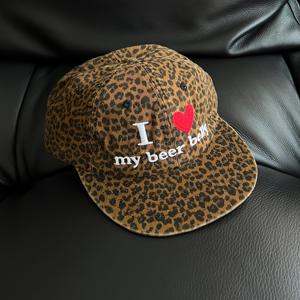 TEMU 조절 가능한 레트로 표범 프린트 베이스볼 캡 - 가벼우며 통기성이 좋은 소프트 탑, 