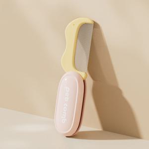 TEMU 2025 휴대용 접이식 애완동물 털 빗, 귀여운 미니 디자인, 범용 개와 고양이 탈모 브러시, 집과 여행용 필수 그루밍 도구, 집게 없이 쉽게 청소 가능, 애완동물 그루밍 특화된 빗, 접이식 고양이 브러시, 고무 개 브러시, 애완동물 털 손실용 샴푸, 고양이 그루밍, 개 브러시, 접이식 개 빗, 개 액세서리, 개 그루밍 장비