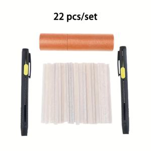 TEMU 22개/박스 교체 가능한 리필 페이퍼 마커 천 가죽 의류 표시 분홍색 DIY 재봉 펜