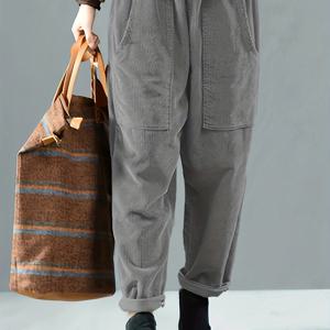 TEMU 여성용 코듀로이 팬츠 겨울용 따뜻한 와이드 레그 트라우저 탄력 있는 허리 & 코듀로이 포켓 - 캐주얼 우아한 브라운 트라우저 가을/겨울용, 세탁기 사용 가능 코듀로이 레깅스 (신축성 없는 코듀로이 원단)|냉장고바지|바지|여성의류