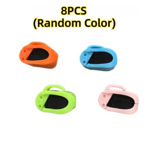 TEMU 8개 다기능 낚싯대 홀더 클립 - 강력한 ABS 구조, 랜덤 색상 옵션 (, 녹색, 주황색, 분홍색, 보라색, 빨간색, ) - 담수/해수 낚시용 안전한 루어 보관 및 낚싯대 보호, 낚싯대 홀더, 낚싯대 홀더 낚시