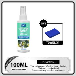 TEMU 100ml 방수 나노 스프레이 병 코팅 포함 - 야외 장비, 재킷, 부츠, 텐트, 가죽용 화학 물질 없는 보호 - 쉬운 적용, 내구성 있는 보호막 (스프레이 병과 호환 가능)