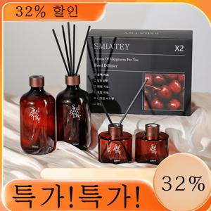 TEMU 스미어티 디퓨저 대용량 실내 방향제 리필액 선물 세트 500ml 플라워샵 블랙체리