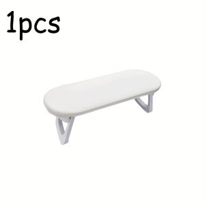 TEMU 원형 코너 접이식 핸드 베개, 1개 휴대용 접이식 네일 베개, PU 아크릴 받침대, 오래 사용해도 무너지지 않는 다기능 네일 도구, 홈네일 및 네일샵을 위한 멀티펑션 네일 테크니션 필수 아이템