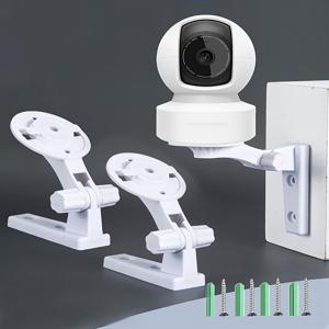 TEMU TP-Link Tapo C200/C210, Kasa EC70/KC410S 실내 팬 틸트 호환 벽걸이 카메라 브래킷 2개 세트, 실내외용 천장 브래킷 감시 카메라, 180도 회전 조절 가능한 액세서리