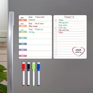 TEMU 냉장고용 자석 주간 달력 - 8.5