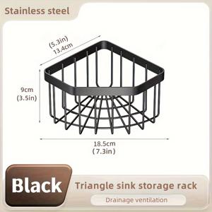 TEMU 1개의 식기 천 및 스펀지 거치대, 스테인레스 스틸 청소 용품 건조대, 벽걸이 배수대, 스펀지, 브러시, 수건 및 스크러버용, 욕실 및 주방 용품, 가정 용품|식기건조대|수세미