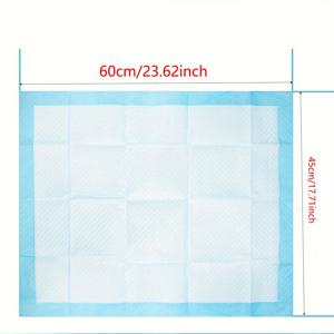 TEMU 100개 대형 강아지 배변 패드, 초강력 냄새 차단, 쉬운 세척 일회용 반려견 훈련 매트, 실내 및 하우스브레이킹용|배변패드