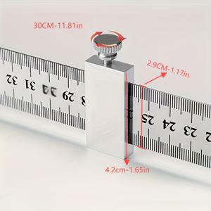 TEMU 정밀 탄소강 목공 스퀘어 자 - 정확한 측정을 위한 마킹 게이지가 있는 사용하기 쉬운 알루미늄 합금 로케이터