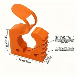 TEMU 장비 도구 장착용 클램프 2개 세트, 오토 트럭 트레일러 RV 보트 ATV UTV 홈 액세서리, 지름 1.18